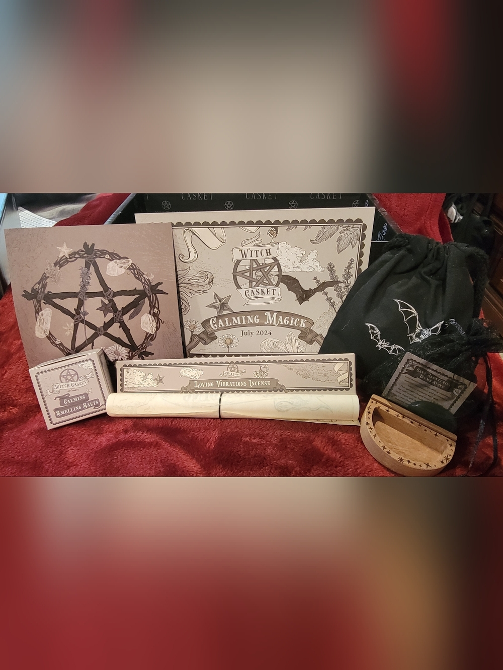 Witch Casket July 2024 Box- Calming Magick